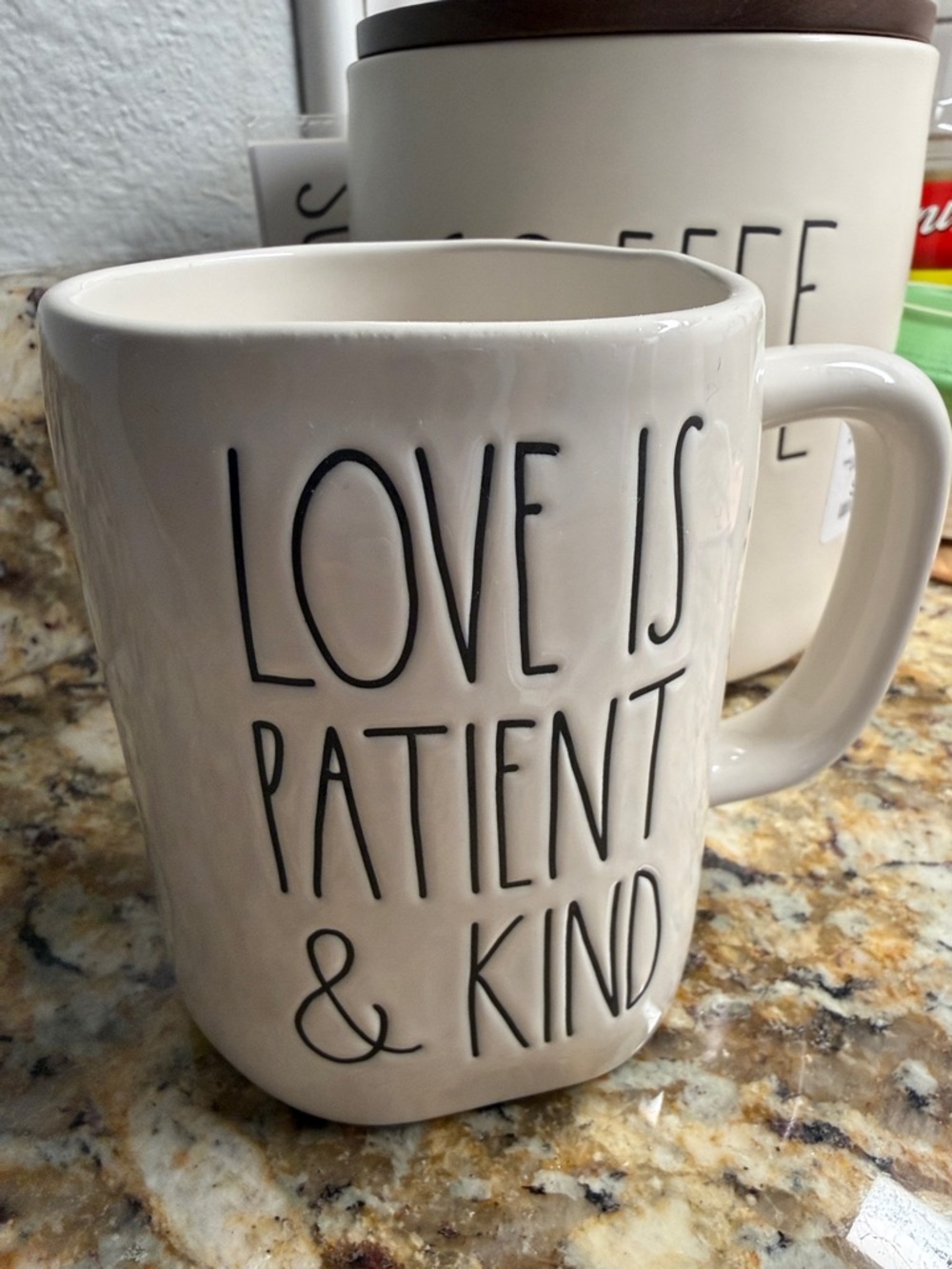 Rae Dunn Mug - Love Is Patient & Kind
